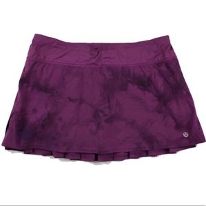 Lululemon Dewberry Spray Speed Skirt